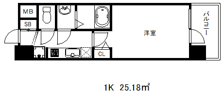 アドバンス三宮グルーブの間取り