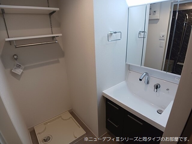 洗面設備　施工イメージです。