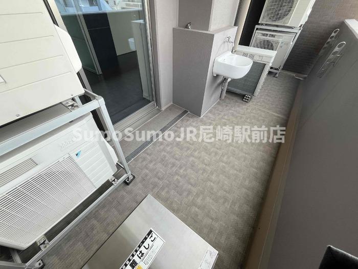 バルコニー　落ち着いた時間を過ごせるバルコニーです