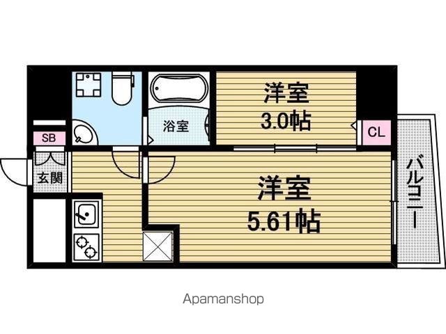 セレニテ上町台の間取り写真