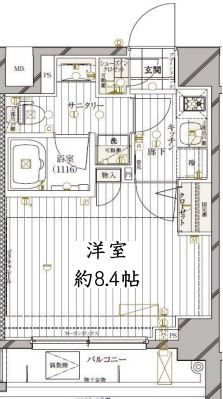 ＪＲ総武線 高円寺駅 徒歩11分 10階建 築9年の間取り写真