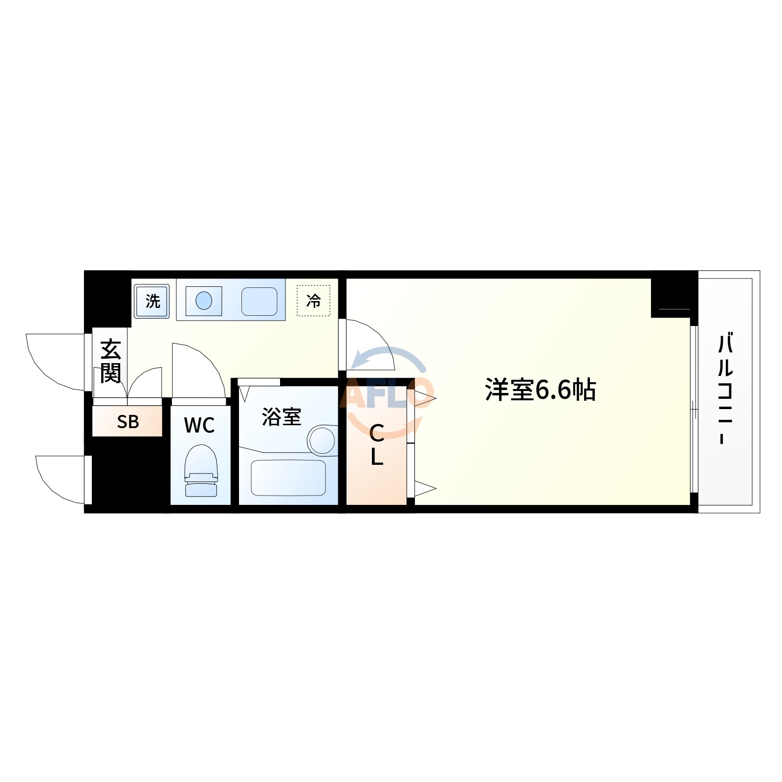 おおきに新大阪駅前サニーアパートメントの間取り写真