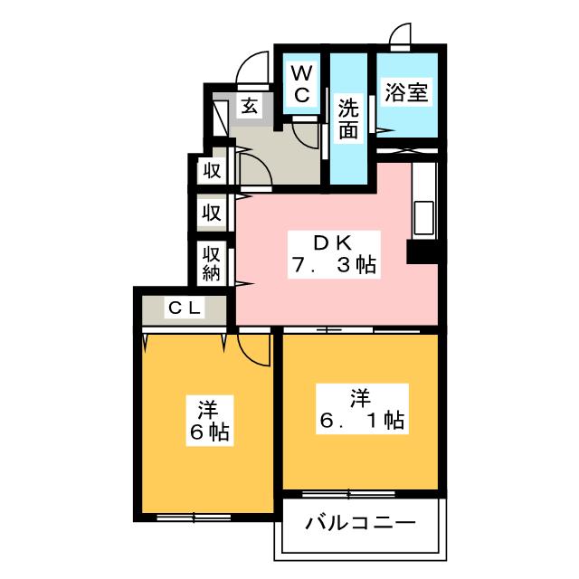 フレイム・アクティーボIIIの間取り写真