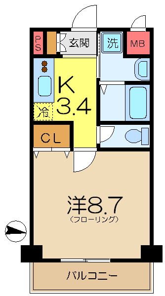 サンヒルズの間取り写真