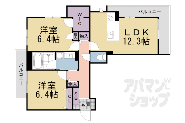 Grandier Kyowaの間取り写真