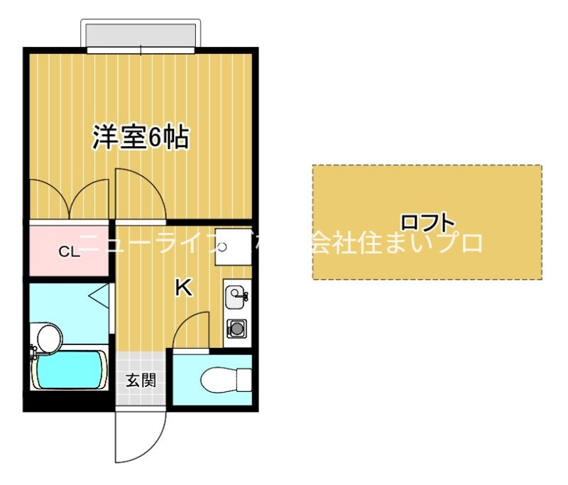 京阪本線 古川橋駅 徒歩34分 2階建 築33年の間取り写真