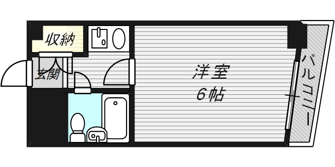 大阪市都島区都島本通のマンションの間取り