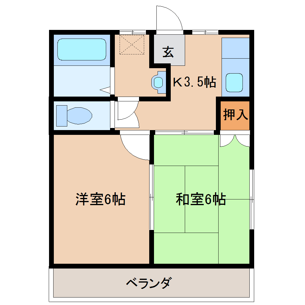 グリーンハイツ末広の間取り