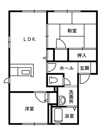 パセオ野神の間取り