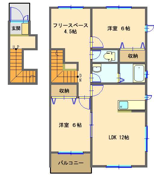 コンシェルジュの間取り