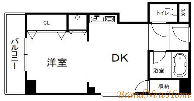 堺市堺区車之町西のマンションの間取り