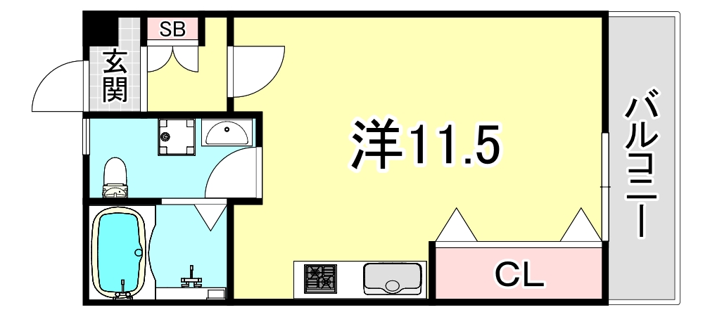 【神戸市垂水区平磯のマンションの間取り】