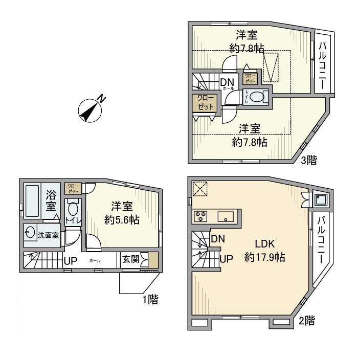 上池袋戸建の間取り