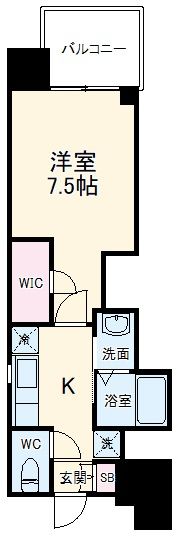 名古屋市北区平安のマンションの間取り