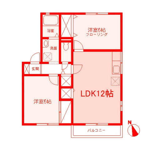 エミネンスコートCの間取り