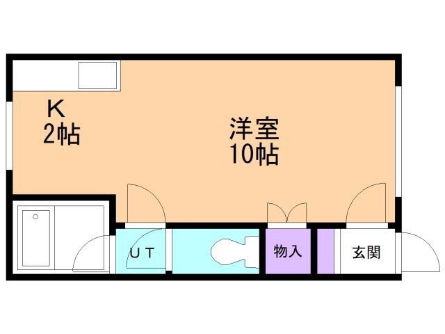 札幌市厚別区厚別中央三条のアパートの間取り