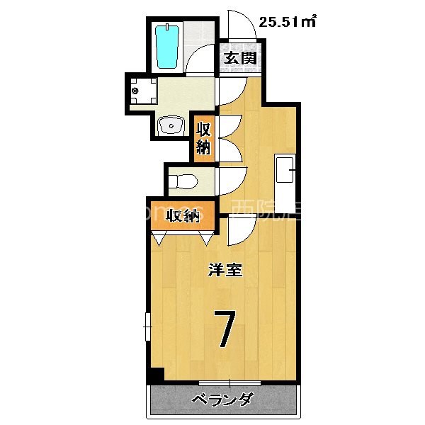 アスヴェル京都二条駅前の間取り