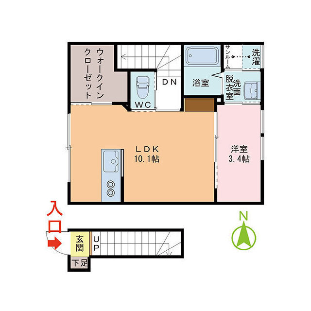 ＩＮＴＥＧＲＡＬ西開発の間取り