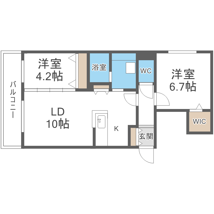 ロイヤルガーデン北6条の間取り