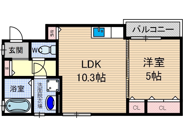 セレニティ東正雀の間取り