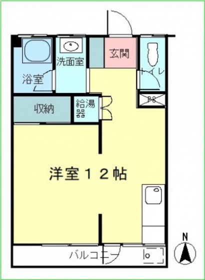 広島市中区舟入川口町のマンションの間取り