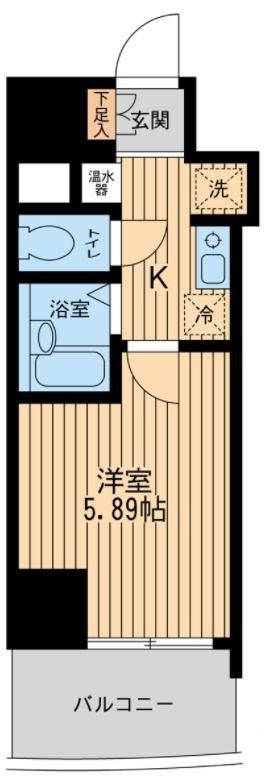 ウィルテラス西大島の間取り