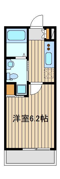 中野区鷺宮のアパートの間取り