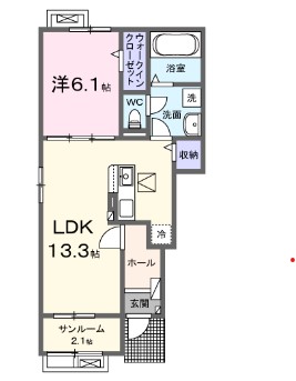 リバーストーン　マキバIの間取り