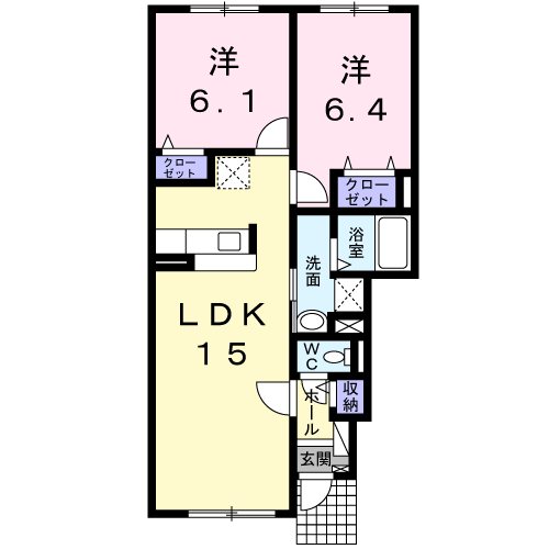 フランの間取り