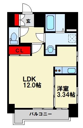 北九州市八幡東区枝光本町のマンションの間取り