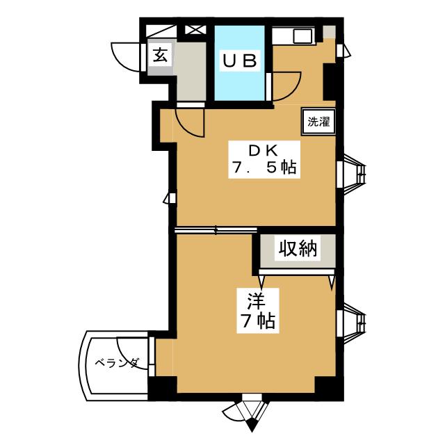 品川区西大井のマンションの間取り