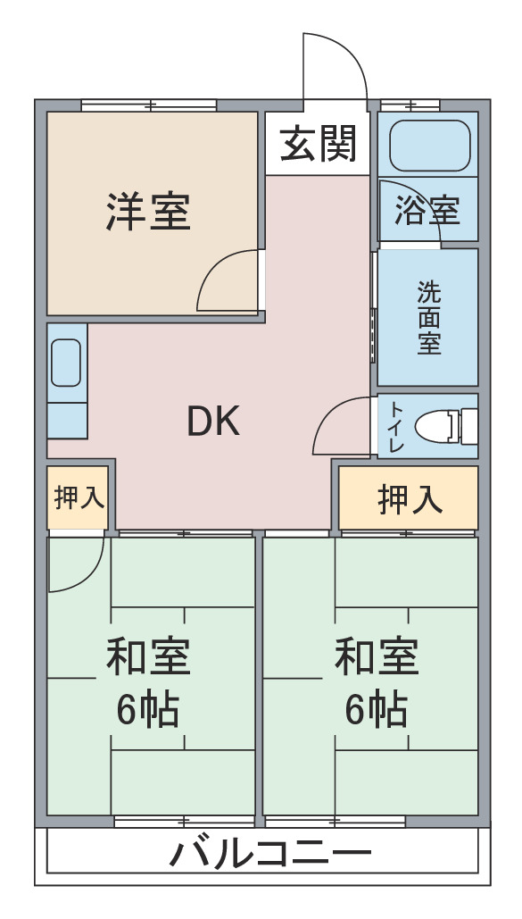 【サンローヤル香流の間取り】