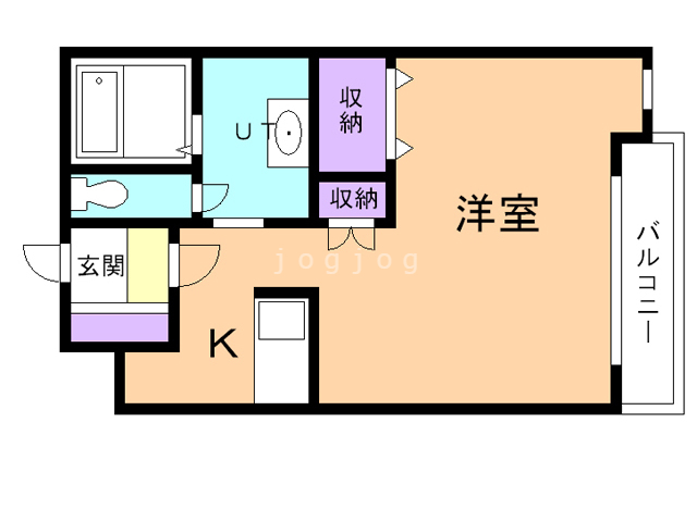 江別市文京台のマンションの間取り