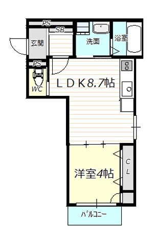 コティ諏訪ノ森の間取り