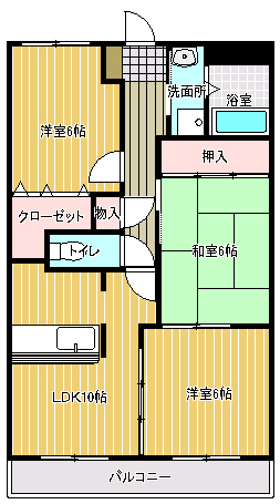 【アディー緑ヶ丘の間取り】