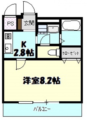 エスポワール上安駅前の間取り