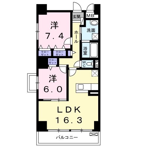 ムーンヒルズ大阪の間取り