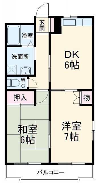 高崎市吉井町吉井のマンションの間取り