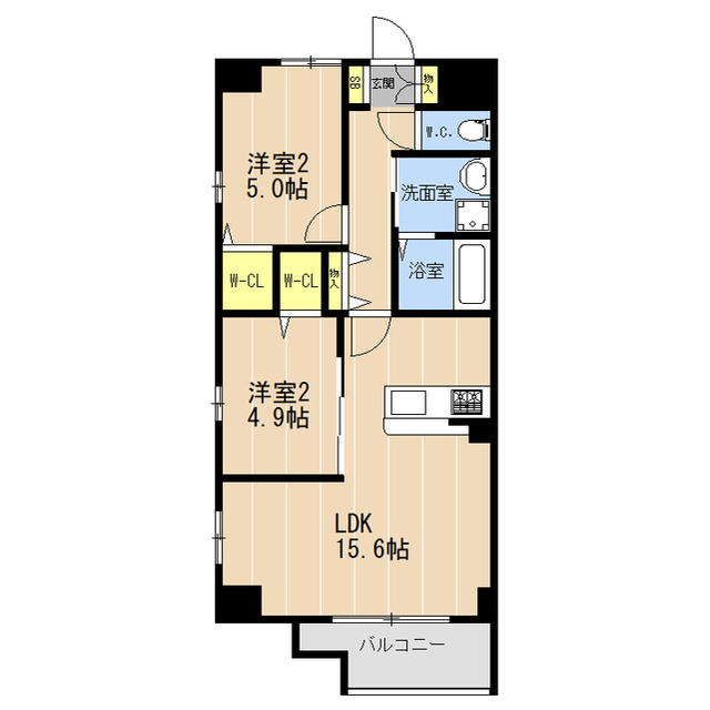 ＶＡＬＥＮＴＩＡ友泉亭の間取り