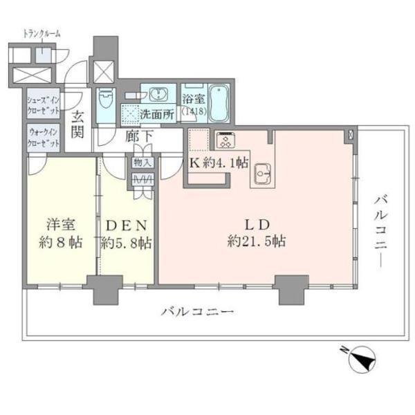 江東区有明のマンションの間取り