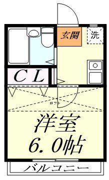 川口市戸塚のアパートの間取り