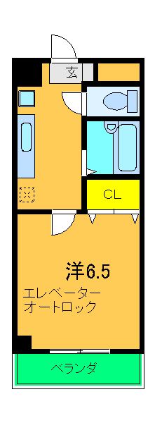 京都市右京区梅津石灘町のマンションの間取り