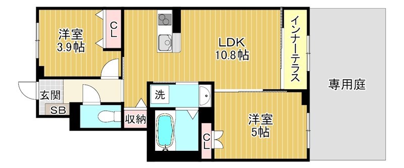 アルソーレ(栗東市出庭賃貸アパート)の間取り