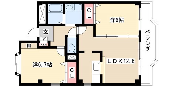 シャトーIの間取り