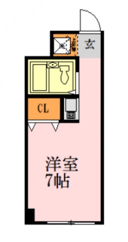 広島市中区本川町のマンションの間取り