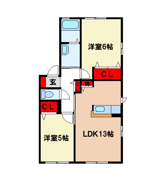 【シャルマンAの間取り】