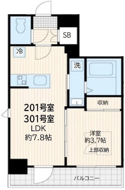 アルカンシエル新宿大京町の間取り