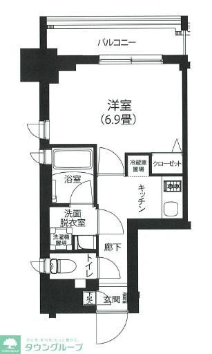 北区西ケ原のマンションの間取り