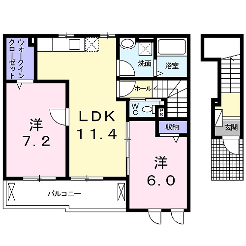 クレエテリトワールの間取り