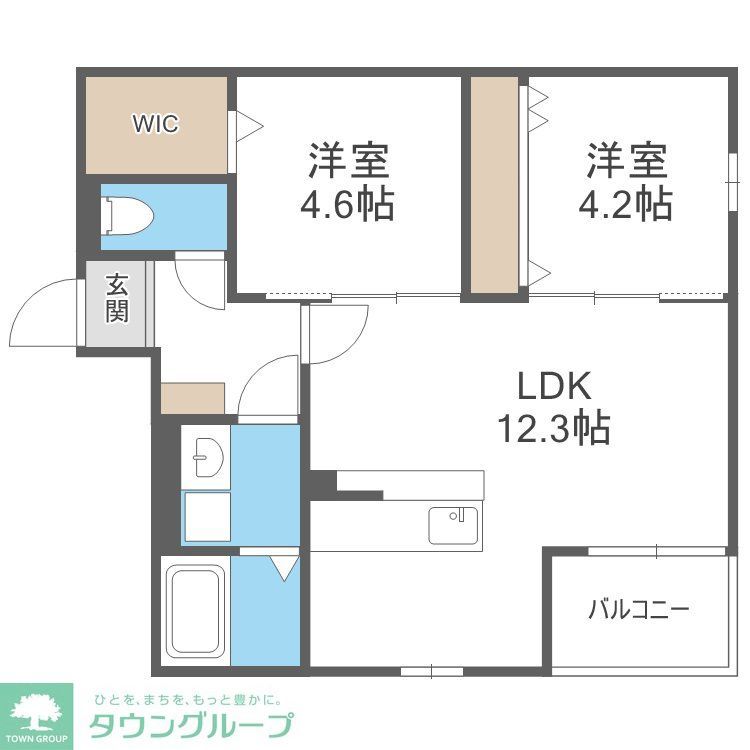 福岡市早良区次郎丸のアパートの間取り